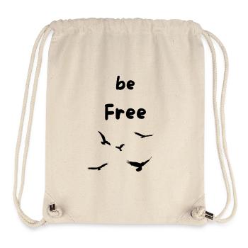 be Free like a bird - Stanley/Stella recycelter Gym Bag - Naturweiß - Vorne