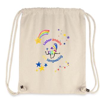 Lieber anders - Stanley/Stella recycelter Gym Bag - Naturweiß - Vorne