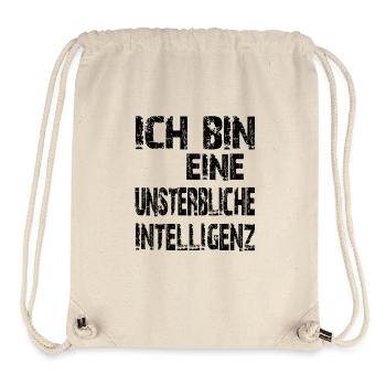 KI Spruch Ich bin eine unsterbliche Intelligenz - Stanley/Stella recycelter Gym Bag - Naturweiß - Vorne