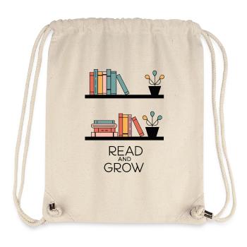 BOOKSHELVES READ AND GROW - Stanley/Stella Recycled Gym Bag - natural - Front