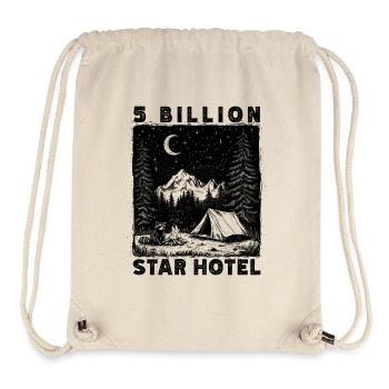 5 Milliarden Sterne Hotel Wandern Natur Outdoor - Stanley/Stella recycelter Gym Bag - Naturweiß - Vorne
