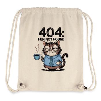 404 Spaß Nicht gefunden - müde Kaffeekatze Arbeit Meme - Stanley/Stella recycelter Gym Bag - Naturweiß - Vorne