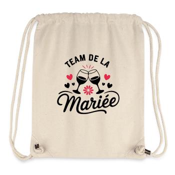 Wife Bride Team for a Bachelorette Party Team Bride - Stanley/Stella Recycled Gym Bag - natural - Front