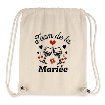 Wife Bride Team for a Bachelorette Party Team Bride - Stanley/Stella Recycled Gym Bag - natural - Front