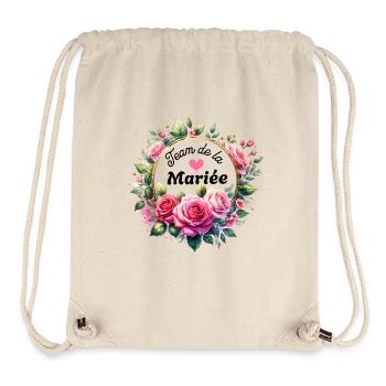 Wife Bride Team for a Bachelorette Party Team Bride - Stanley/Stella Recycled Gym Bag - natural - Front