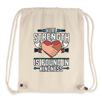 Compassion Humanity Motivational Empathy Kindness - Stanley/Stella Recycled Gym Bag - natural - Front