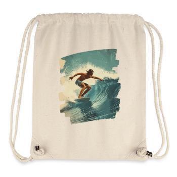 Surfer - Stanley/Stella recycelter Gym Bag - Naturweiß - Vorne