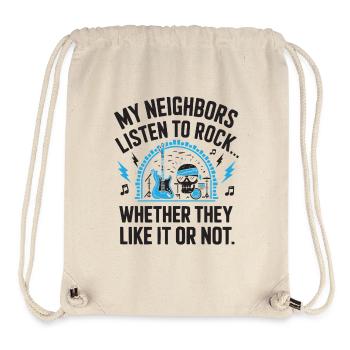 Rock Music Musician Rock And Roll Band Rocker - Stanley/Stella Recycled Gym Bag - natural - Front