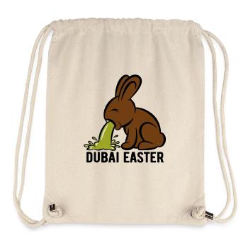 Lapin de Pâques vomissant - Dubaï Pâques - Pâques - Sac à cordon recyclé Stanley/Stella - blanc naturel - Devant