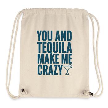 Tequila Party Spruch Zitat - Stanley/Stella recycelter Gym Bag - Naturweiß - Vorne
