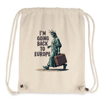 Lustige Freiheitsstatue USA Amerika Sarkasmus - Stanley/Stella recycelter Gym Bag - Naturweiß - Vorne