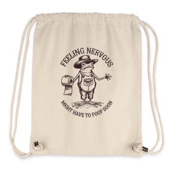 Irritable Bowel Syndrom Cowboy Frog - Stanley/Stella Recycled Gym Bag - natural - Front