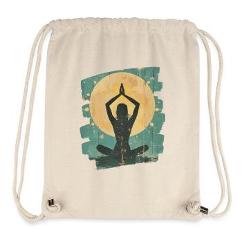 Yoga Namaste Meditation - Stanley/Stella recycelter Gym Bag - Naturweiß - Vorne