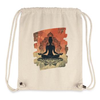 Yoga Namaste Meditation - Stanley/Stella recycelter Gym Bag - Naturweiß - Vorne