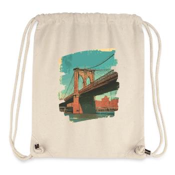 Brooklyn Bridge - Stanley/Stella recycelter Gym Bag - Naturweiß - Vorne
