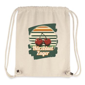 Härzbluetzuger Zuger Chriesi Kirschen Kanton Zug - Stanley/Stella recycelter Gym Bag - Naturweiß - Vorne