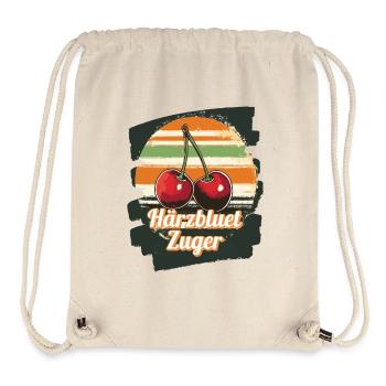 Härzbluetzuger Zuger Chriesi Kirschen Kanton Zug - Stanley/Stella recycelter Gym Bag - Naturweiß - Vorne