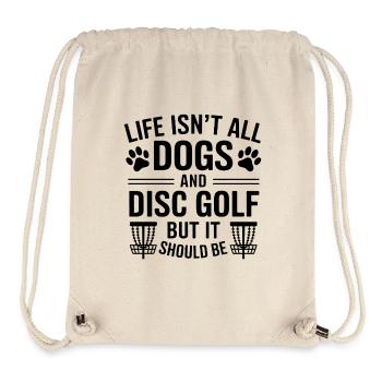 Discgolf Spruch Hunde Lustiges Discgolf Geschenk - Stanley/Stella recycelter Gym Bag - Naturweiß - Vorne