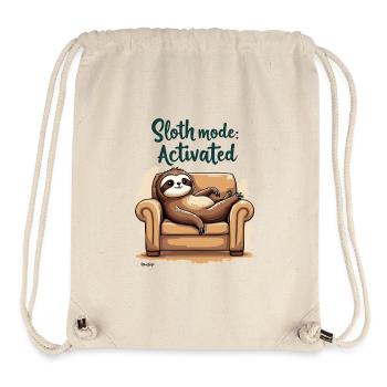 Sloth Mode Activated Funny Lazy Day - Stanley/Stella Recycled Gym Bag - natural - Front