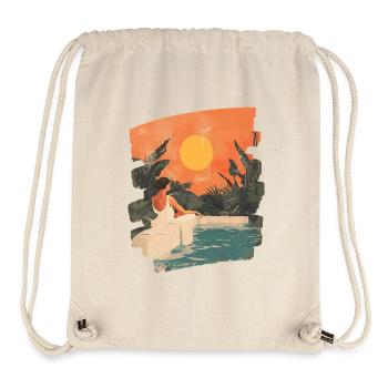 Relax Meditation Selfcare Me-Time - Stanley/Stella recycelter Gym Bag - Naturweiß - Vorne