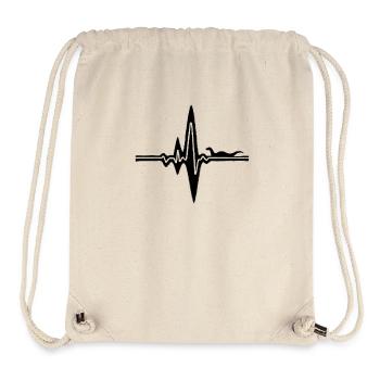 Herzschlag Nessie - Stanley/Stella recycelter Gym Bag - Naturweiß - Vorne