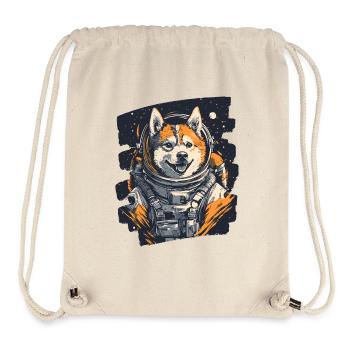 Astronaute husky - Sac à cordon recyclé Stanley/Stella - blanc naturel - Devant
