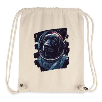 Astronaute du Labrador - Sac à cordon recyclé Stanley/Stella - blanc naturel - Devant
