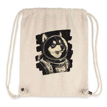 Astronaute husky - Sac à cordon recyclé Stanley/Stella - blanc naturel - Devant