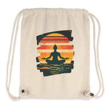 Yoga Namaste Meditation - Stanley/Stella recycelter Gym Bag - Naturweiß - Vorne
