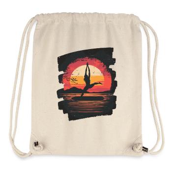 Yoga Namaste Meditation - Stanley/Stella recycelter Gym Bag - Naturweiß - Vorne