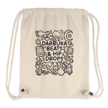 Darbuka Beats – Hip Drops – Belly Dance & Rhythm - Stanley/Stella Recycled Gym Bag - natural - Front