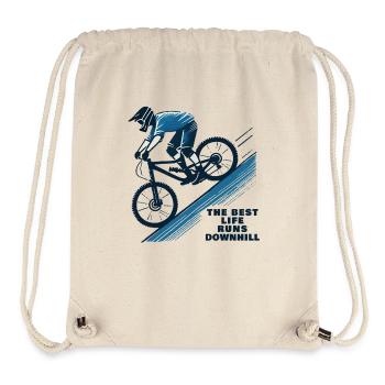 Fahrrad Downhill Leben Beste Fahrt - Stanley/Stella recycelter Gym Bag - Naturweiß - Vorne