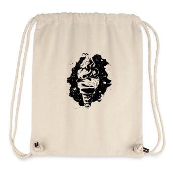 Dessin de crème glacée molle - Sac à cordon recyclé Stanley/Stella - blanc naturel - Devant