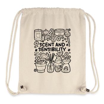 Odeur et sensibilité – Aromathérapie - Sac à cordon recyclé Stanley/Stella - blanc naturel - Devant