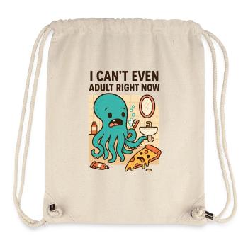 Overwhelmed in the bathroom: octopus vs. everyday life - Stanley/Stella Recycled Gym Bag - natural - Front