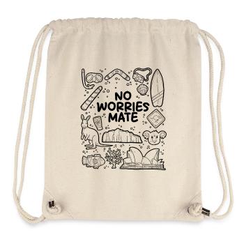 Kein Stress, Kumpel - Stanley/Stella recycelter Gym Bag - Naturweiß - Vorne
