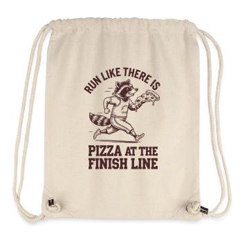 Marathonläufer: Lauf wie ein Pizza-Fan - Stanley/Stella recycelter Gym Bag - Naturweiß - Vorne