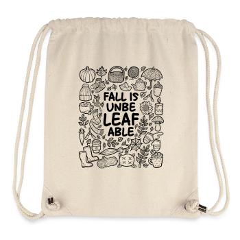 L’automne n’est pas un bar à blatt ! - Sac à cordon recyclé Stanley/Stella - blanc naturel - Devant