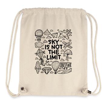 Der Himmel ist nicht das Limit - Stanley/Stella recycelter Gym Bag - Naturweiß - Vorne