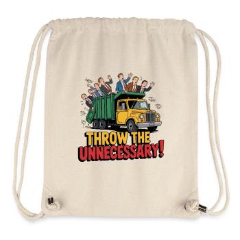 THROW THE UNNECESSARY - Stanley/Stella Recycled Gym Bag - natural - Front