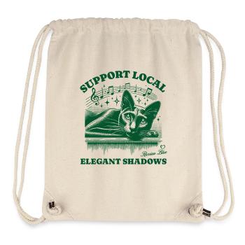 Cat Support Local Russian Blue - Stanley/Stella Recycled Gym Bag - natural - Front