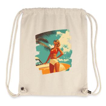 Sommer Sonne Retro - Stanley/Stella recycelter Gym Bag - Naturweiß - Vorne