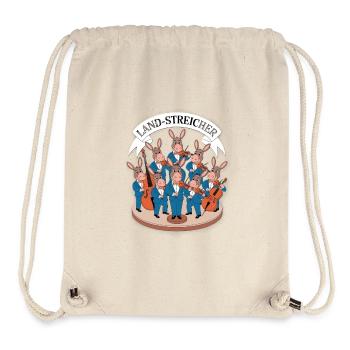 Land-Streicher Esel Streichorchester mit Violine - Stanley/Stella recycelter Gym Bag - Naturweiß - Vorne