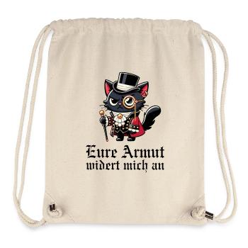 Eure Armut widert mich an – Snob-Katze - Stanley/Stella recycelter Gym Bag - Naturweiß - Vorne