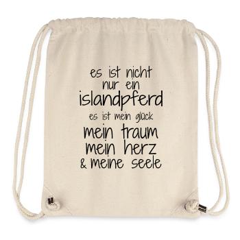 Islandpferde Islandpferd Isländer Island Geschenk - Stanley/Stella recycelter Gym Bag - Naturweiß - Vorne