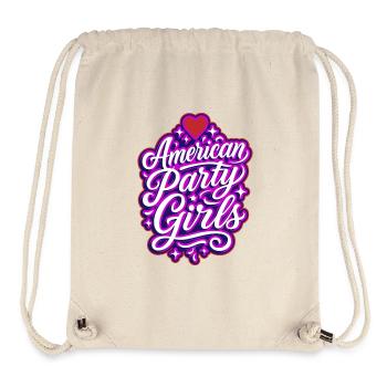 American Party Girls Theme USA - Stanley/Stella Recycled Gym Bag - natural - Front