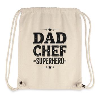 Dad Chef Superhero – Papa Koch Superheld - Stanley/Stella Recycled Gym Bag - natural - Front