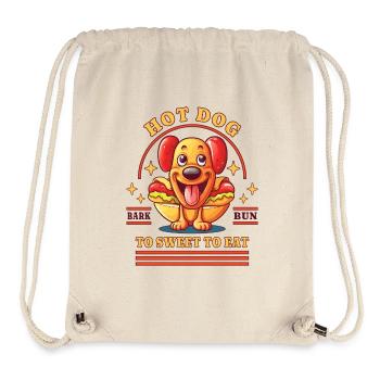 Hot Dog, Dog, Sausage, Fast Food, Puns, Funny, Humor - Stanley/Stella Recycled Gym Bag - natural - Front