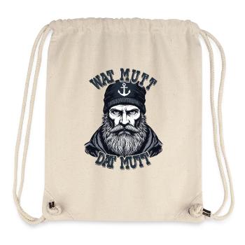 East Frisian North Sea Seaman Wat Mutt Dat Mutt - Stanley/Stella Recycled Gym Bag - natural - Front