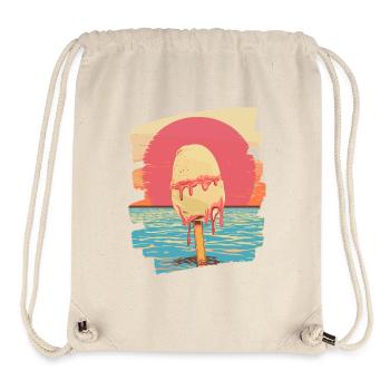 cream and cream scoop summer sunset - Stanley/Stella Recycled Gym Bag - natural - Front